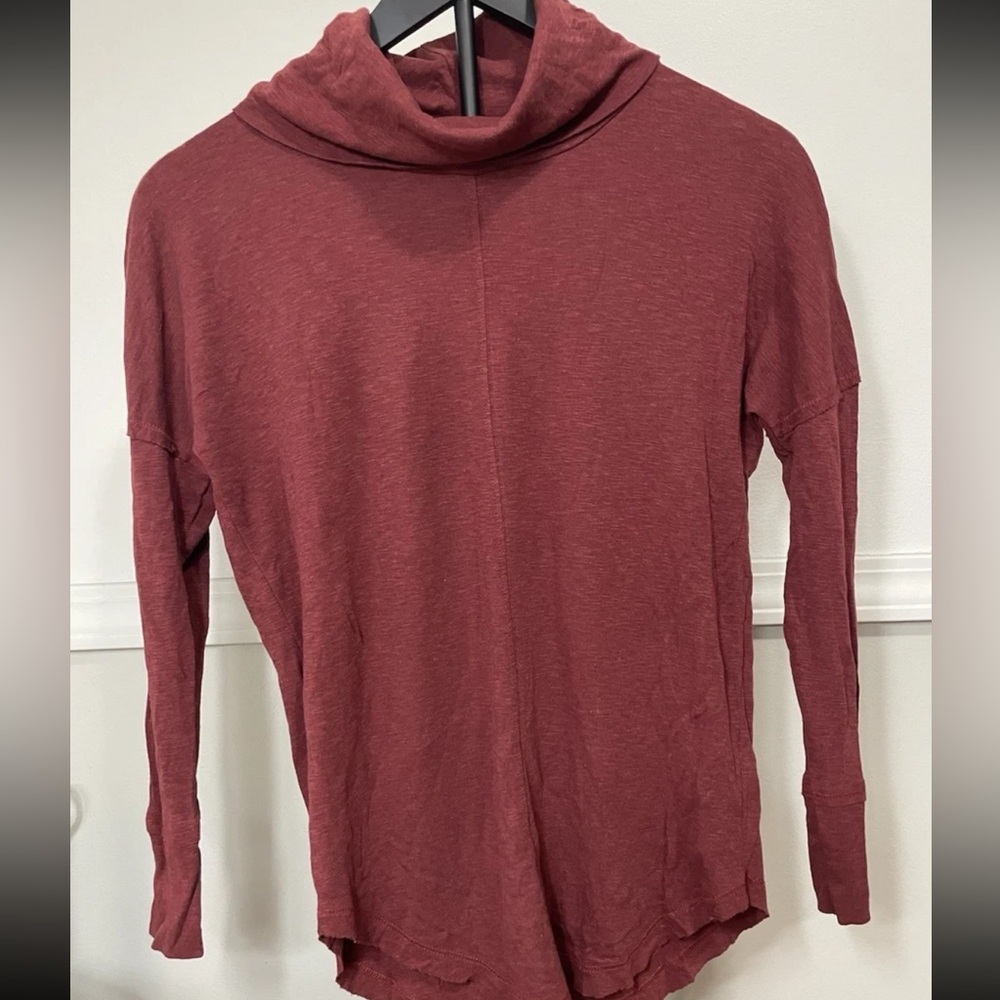 Rachel Zoe Women’s Red Cowl Neck Knit Pullover Long Sleeve Top XS Regular